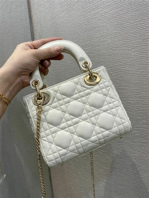 white dior bag|mini lady dior bag white.